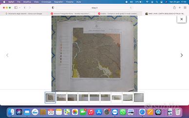 1940 carta geologica d'Italia Regio Uff.Geologico