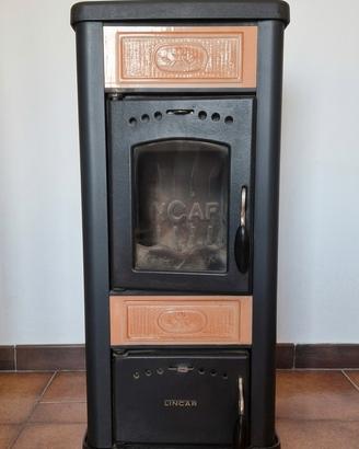 Stufa a legna Lincar Alice 480 – Ghisa e Ceramica 