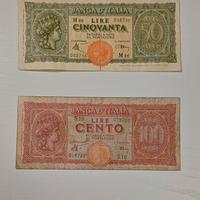 50 e 100 Lire Italia Turrita (1944-1953) 