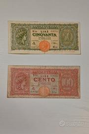 50 e 100 Lire Italia Turrita (1944-1953) 