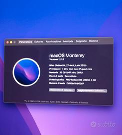 imac i7 27 pollici 32 g di RAM 