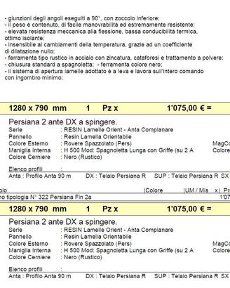 Persiane in pwc simar