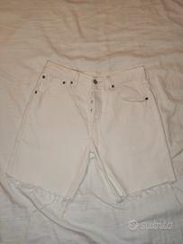 Levi's 501 93 Shorts Jeans Denim white/bianco