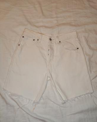 Levi's 501 93 Shorts Jeans Denim white/bianco