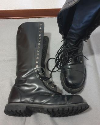Stivali anfibi alti New Rock MILI3-1 tg. 45 metal