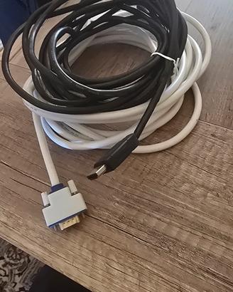 cavo VGA E HDMI  DA 5 METRI CADAUNO