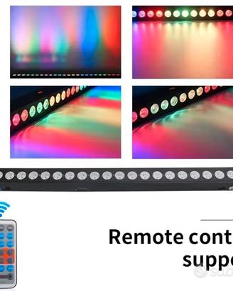 Barra Led 24x12w RGBW 4IN1 Wireless Powercon