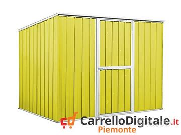 Casetta box giardino Acciaio 260x185 85kg giallo