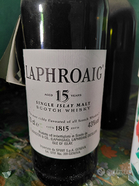 Per collezionisti scotch wisky Laphroaig 15 anni