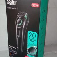 RASOIO BRAUN BT3322 NERO  REGOLABARBA UOMO