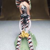 Statuetta Vintage Art Déco in Ceramica siciliana