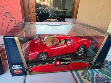 Lotto 4 Modellini Bburago 1/18 Ferrari e Bugatti
