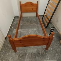 lettino 190x80 in pino russo