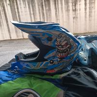Casco da cross per ragazzo e Kit abbigliamento 