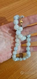 Collana artigianale acquamarina 