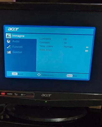 TV Monitor Acer 18.5" AT1916D HDMI SCART VGA


