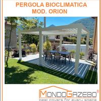 Pergola 3x5 mt gazebo bioclimatica a lamelle alu
