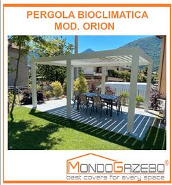 Pergola 3x5 mt gazebo bioclimatica a lamelle alu