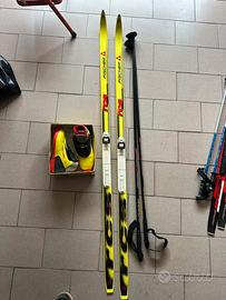 Sci da fondo 170cm e scarponi tg 36