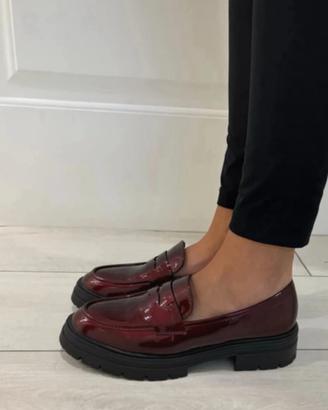 Mocassino donna bordeaux tg 39 nuovo