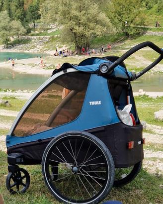 Rimorchio doppio bici thule courier