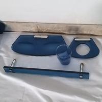 set bagno in vetro blu 1