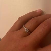 Anello oro bianxo 18k