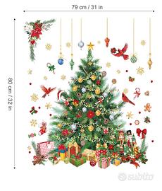 Maxi adesivo murale natalizio