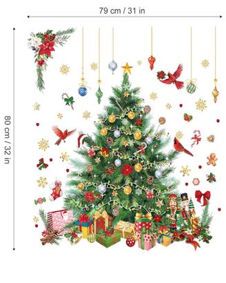 Maxi adesivo murale natalizio