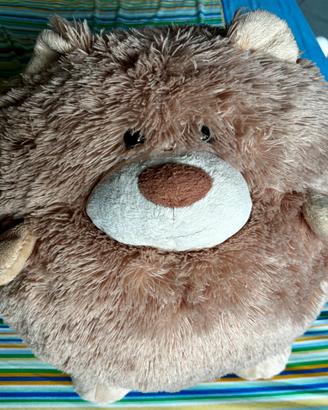 Peluche cuscino orsetto rotondo morbido