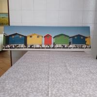 poster con casette sul mare
