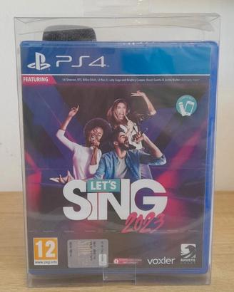 PS4 Let's Sing 2023 Box Videogioco + Microfono