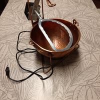 paiolo elettrico in rame. 