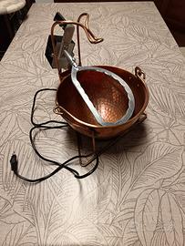 paiolo elettrico in rame. 