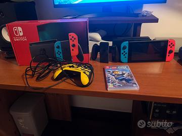 NINTENDO SWITCH + GIOCO + JOYSTICK