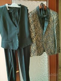 completo nero da cerimonia, uomo. Taglia 44