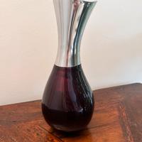 Vaso metallo e vetro