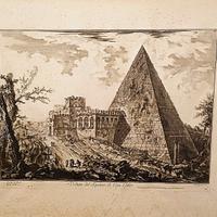 Veduta del Sepolcro di Caio Cestio