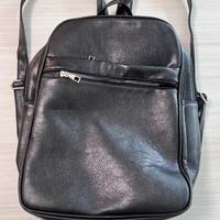 Zaino grande ecopelle nero