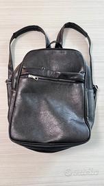 Zaino grande ecopelle nero