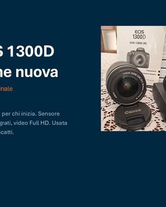 CANON EOS 1300D Usata – Come nuova