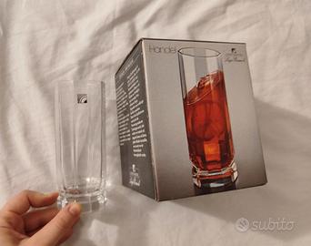 Set 8 bicchieri Luigi Bormioli design decagonale