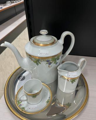 Vassoio Alessi piu tazzacteiera e lattiera Limoges