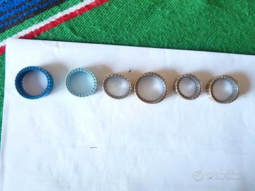 6 anelli elasticizzati varie misure, originali