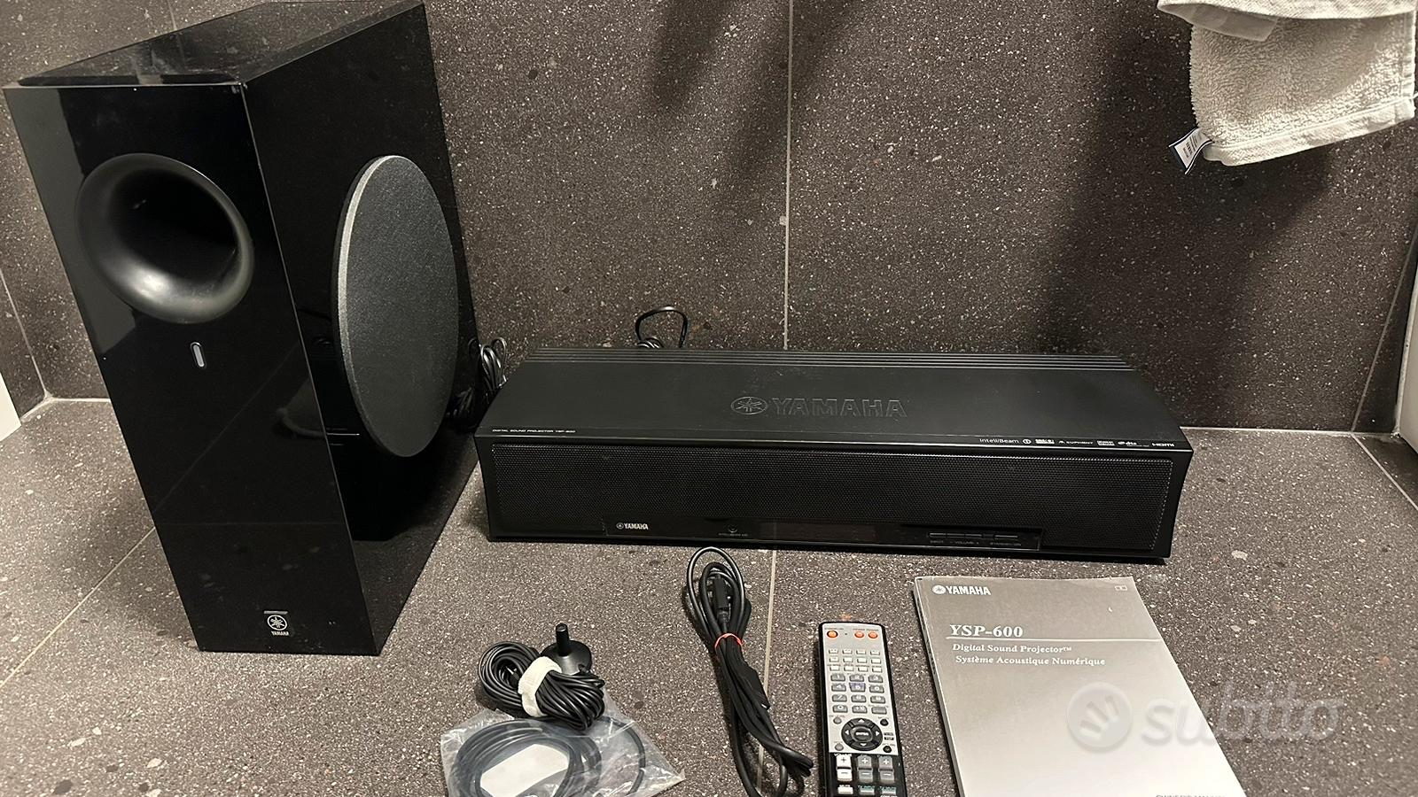 Soundbar Yamaha YSP 600 con subwoofer NS SW210 Audio/Video In vendita