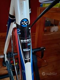 bici stradale usata su rulli 