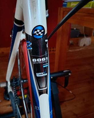 bici stradale usata su rulli 