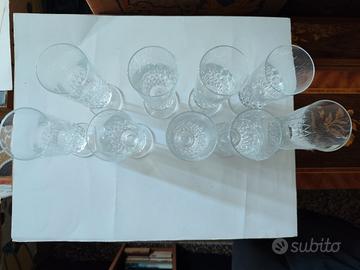 Set 9 Flûte Champagne Cristal d' Arques- Longchamp