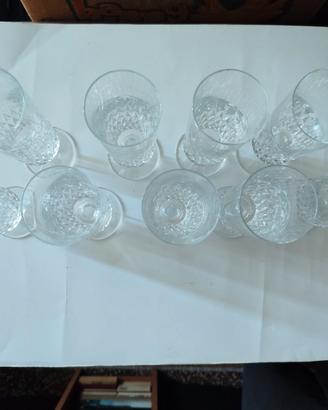 Set 9 Flûte Champagne Cristal d' Arques- Longchamp