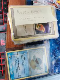 lotto carte Pokémon ex rosso fuoco  verde foglia